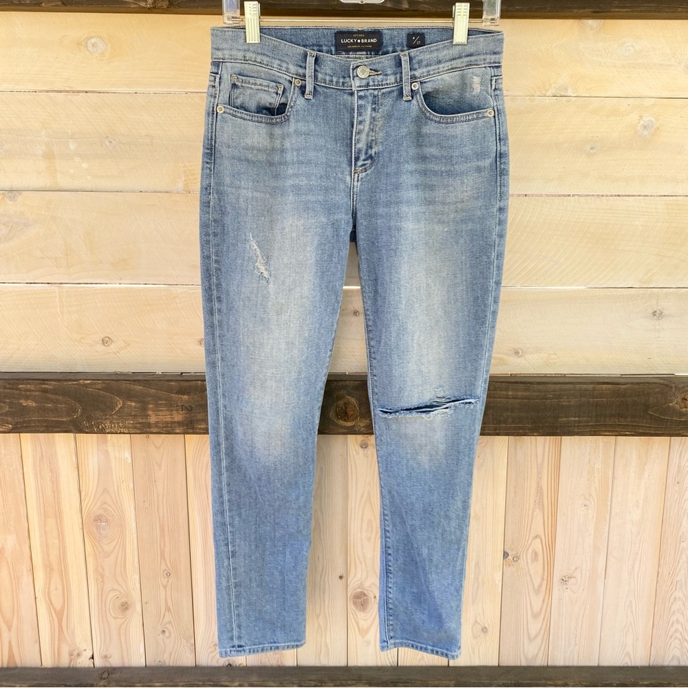 Lucky Brand Distressed Brooke Crop Denim Jeans Size 4/27